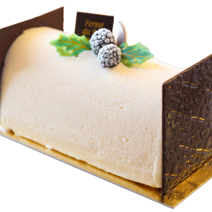 Bûche Caramel beurre salé / Mûre sauvage